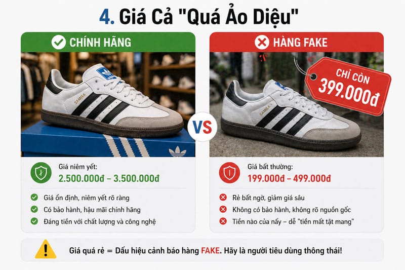 huong dan cach phan biet giay adidas chinh hang va hang fake cap nhat 2026 2