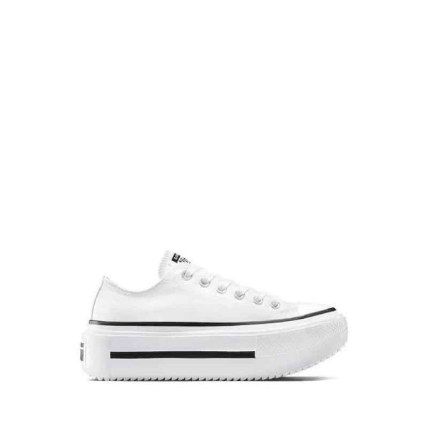 Giày Thể Thao Nữ Converse CTAS Lift Double Stack: Form Chunky Cá Tính (Trắng/Đen)