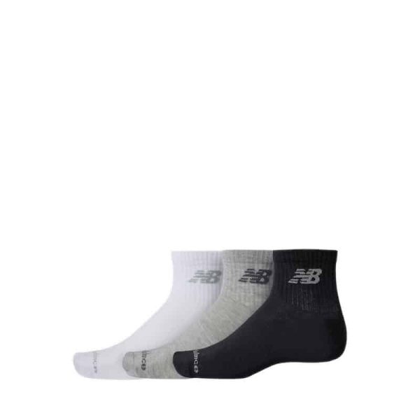 Set 3 Đôi Tất Cổ Ngắn Thể Thao New Balance Performance Basic - White Multi