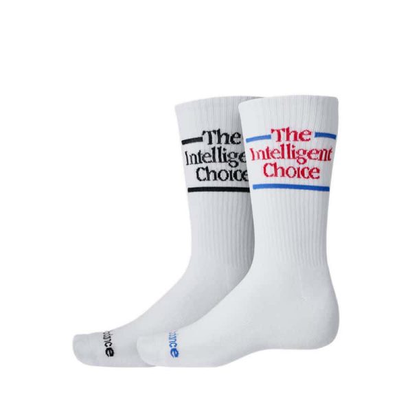 Set 2 Đôi Tất Cổ Cao New Balance The Intelligent Choice - White