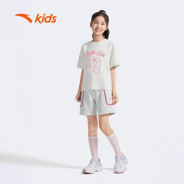 Bộ Quần Áo Thể Thao Bé Gái Anta Kids 3625C8107