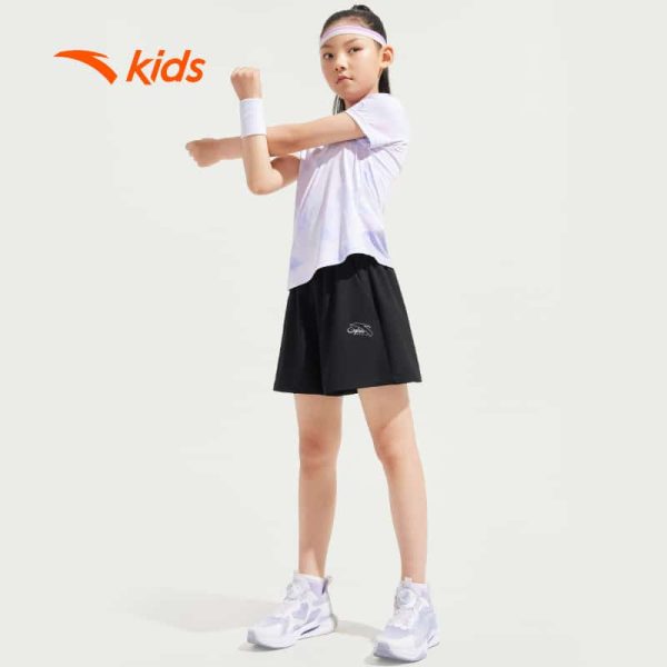 Quần Short Thể Thao Bé Gái Anta Kids Woven Shorts A625B5302