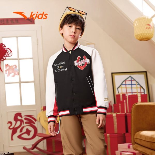 Áo Khoác Bomber Thể Thao Bé Trai Anta Kids 3526A8723B