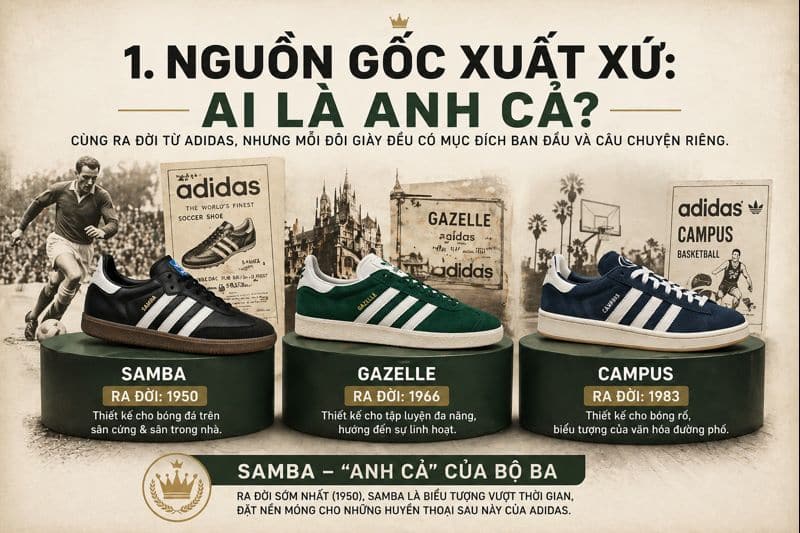 so sanh adidas samba gazelle va campus bo ba huyen thoai nay khac nhau cho nao 2