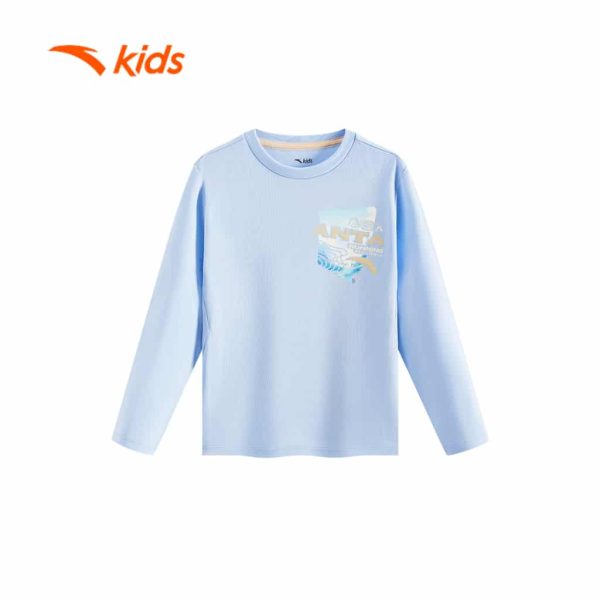 Áo Thun Dài Tay Chạy Bộ Bé Trai Anta Kids 3524C9403
