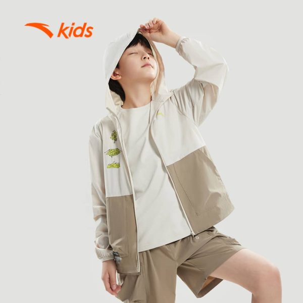 Áo Khoác Gió Thể Thao Bé Trai Anta Kids Outdoor T524C6612