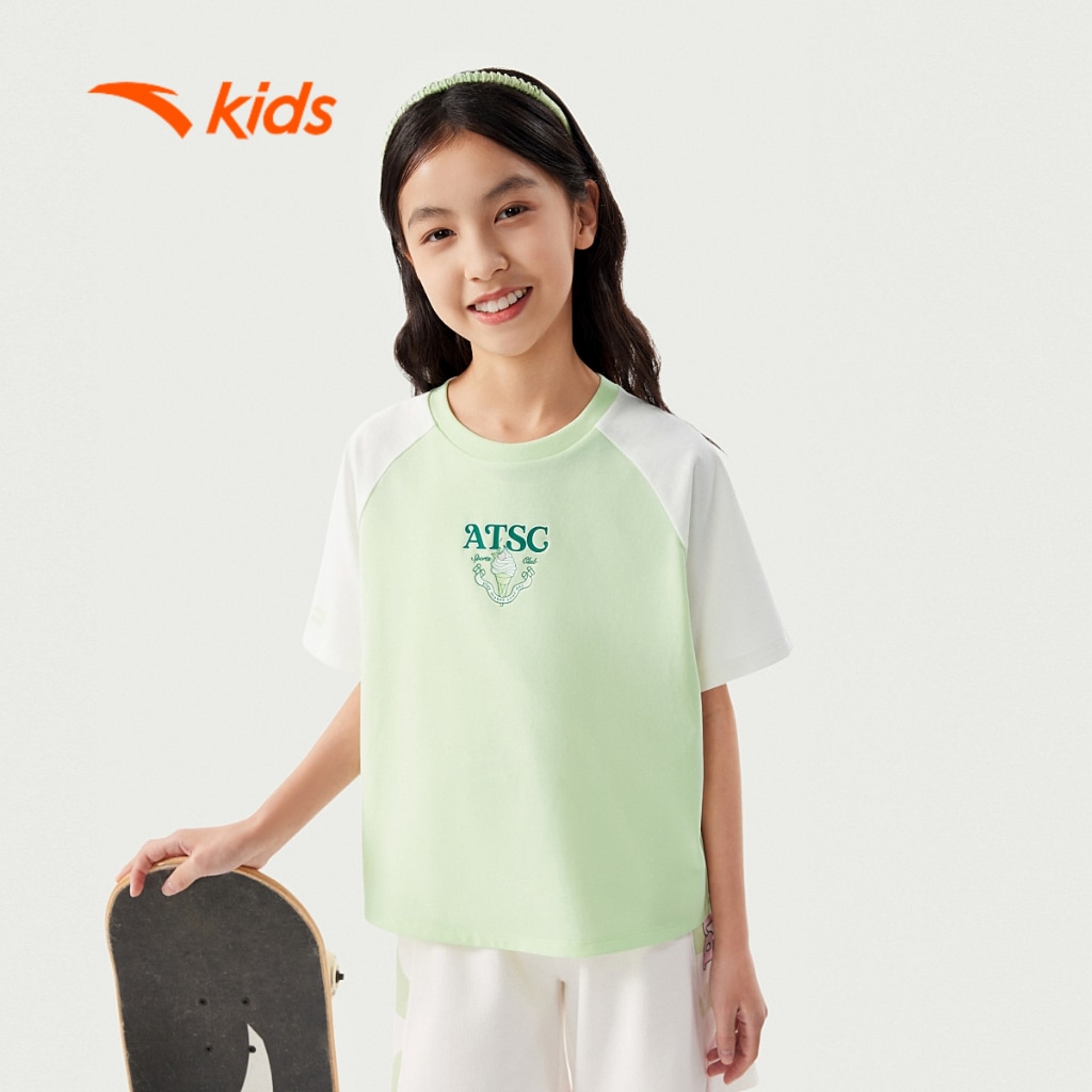 Áo Thun Thể Thao Bé Gái Anta Kids 3625B8113