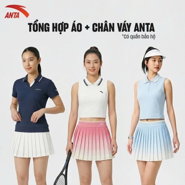 Bộ Áo Polo Và Chân Váy Thể Thao Nữ Anta (Nhiều Mẫu)