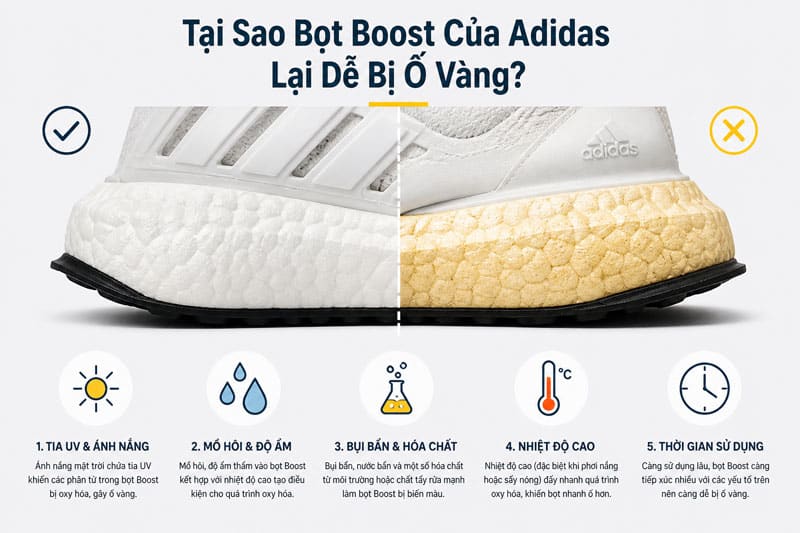 bat mach benh o vang tren de boost cach ve sinh giay adidas sach bong nhu moi 2
