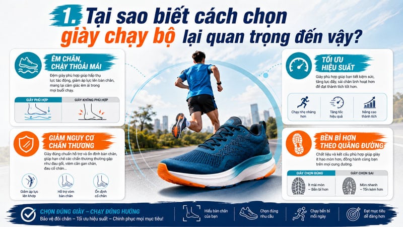cach chon giay chay bo dung voi dang chan va muc tieu tap luyen tu a z 1